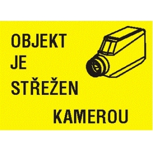 OBJEKT JE STŘEŽEN KAMEROU