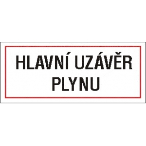 HLAVNÍ UZÁVĚR PLYNU